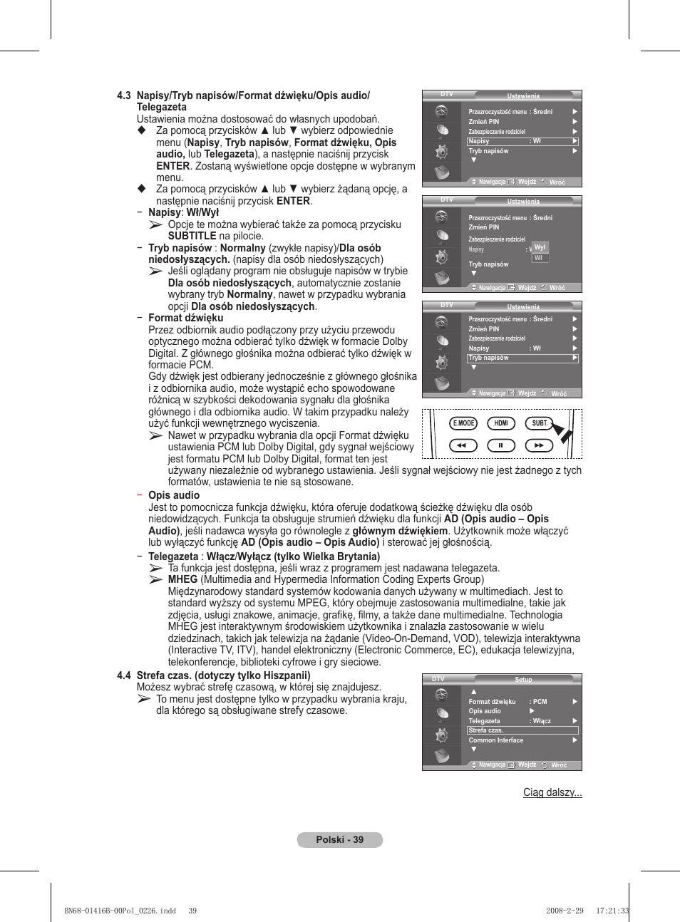Samsung WMN5090A User Manual | Page 144 / 418
