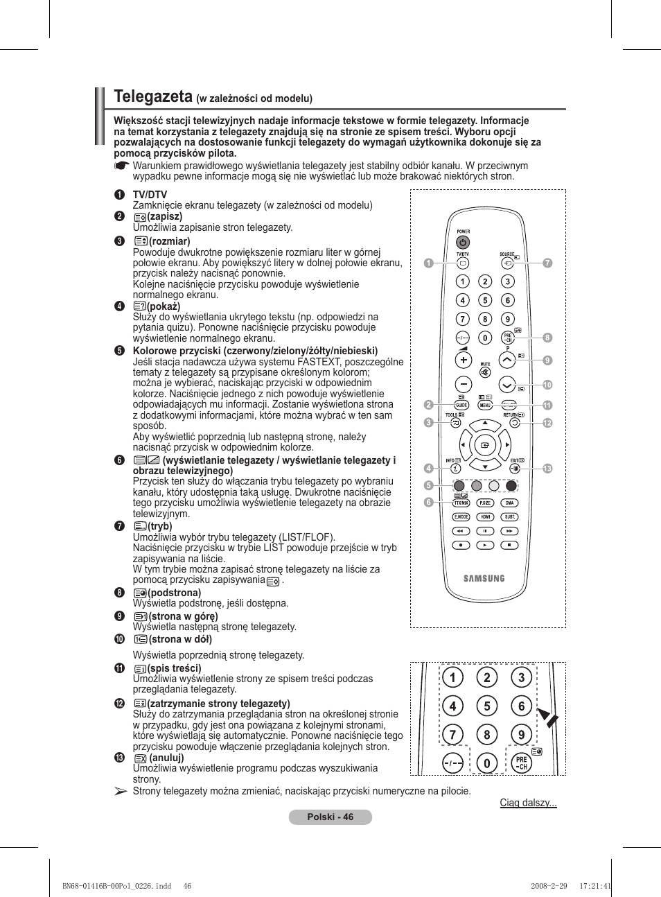Telegazeta | Samsung WMN5090A User Manual | Page 151 / 418