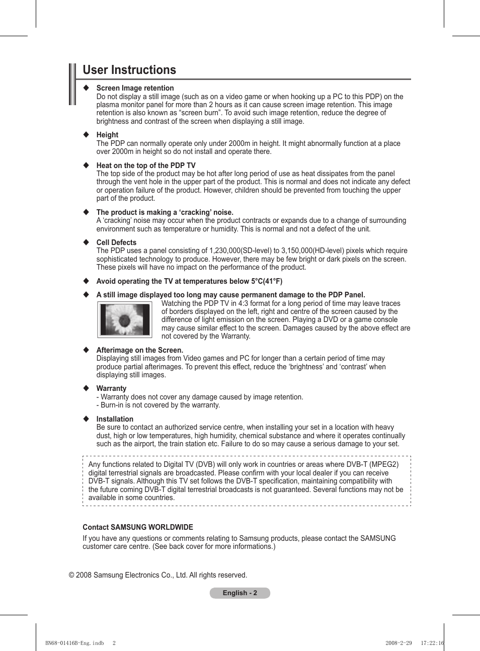 User instructions | Samsung WMN5090A User Manual | Page 2 / 418
