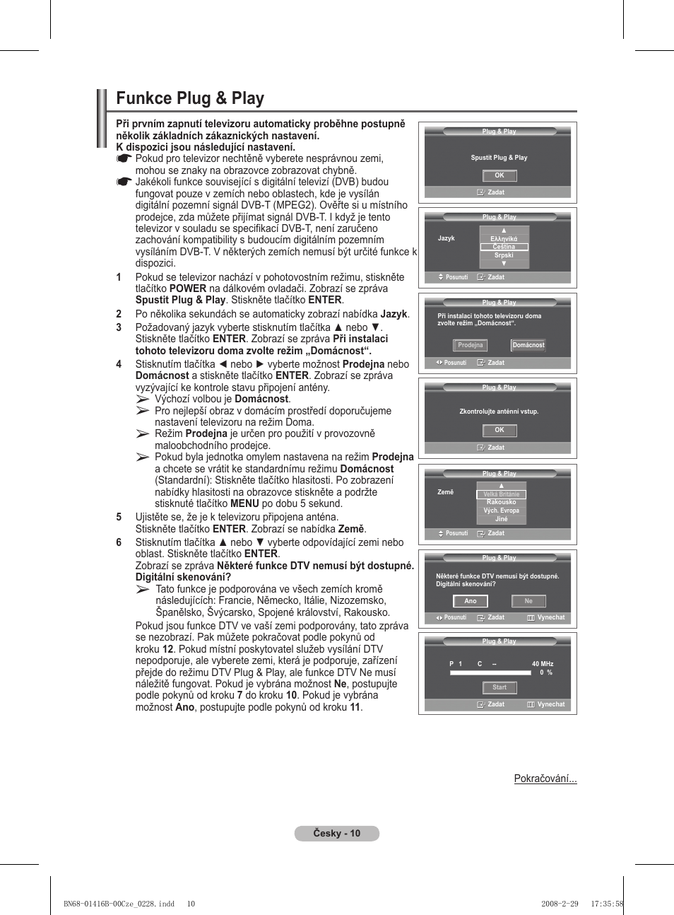 Funkce plug & play | Samsung WMN5090A User Manual | Page 219 / 418