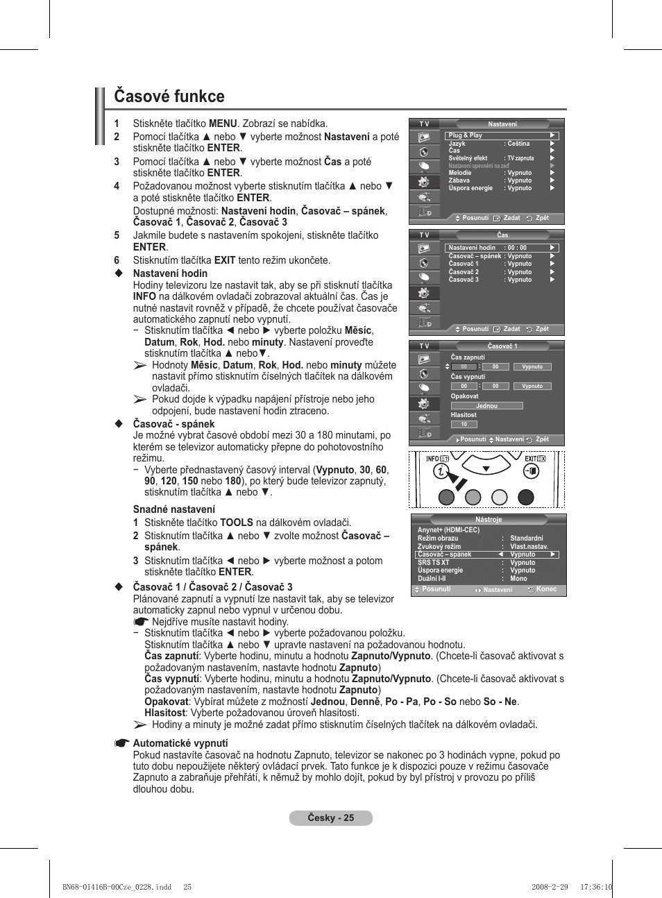 Časové funkce | Samsung WMN5090A User Manual | Page 234 / 418