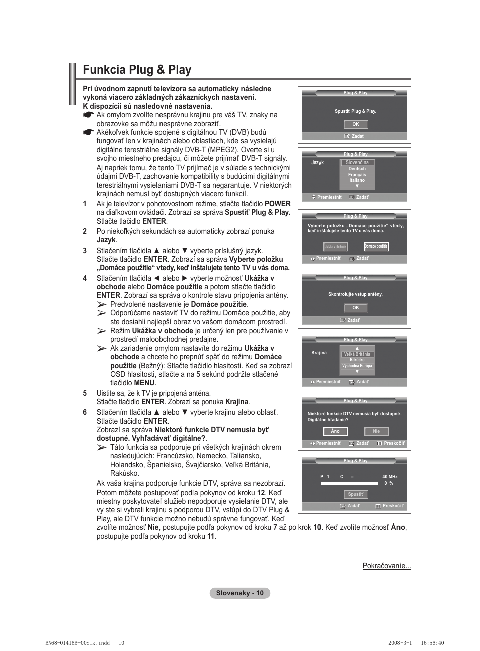 Funkcia plug & play | Samsung WMN5090A User Manual | Page 271 / 418