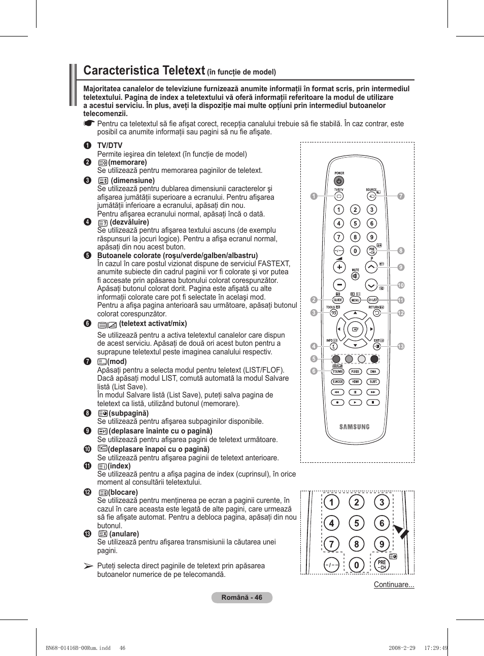 Caracteristica teletext | Samsung WMN5090A User Manual | Page 359 / 418