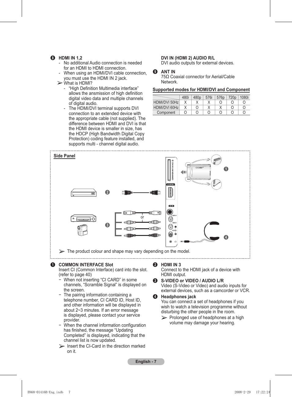 Samsung WMN5090A User Manual | Page 7 / 418