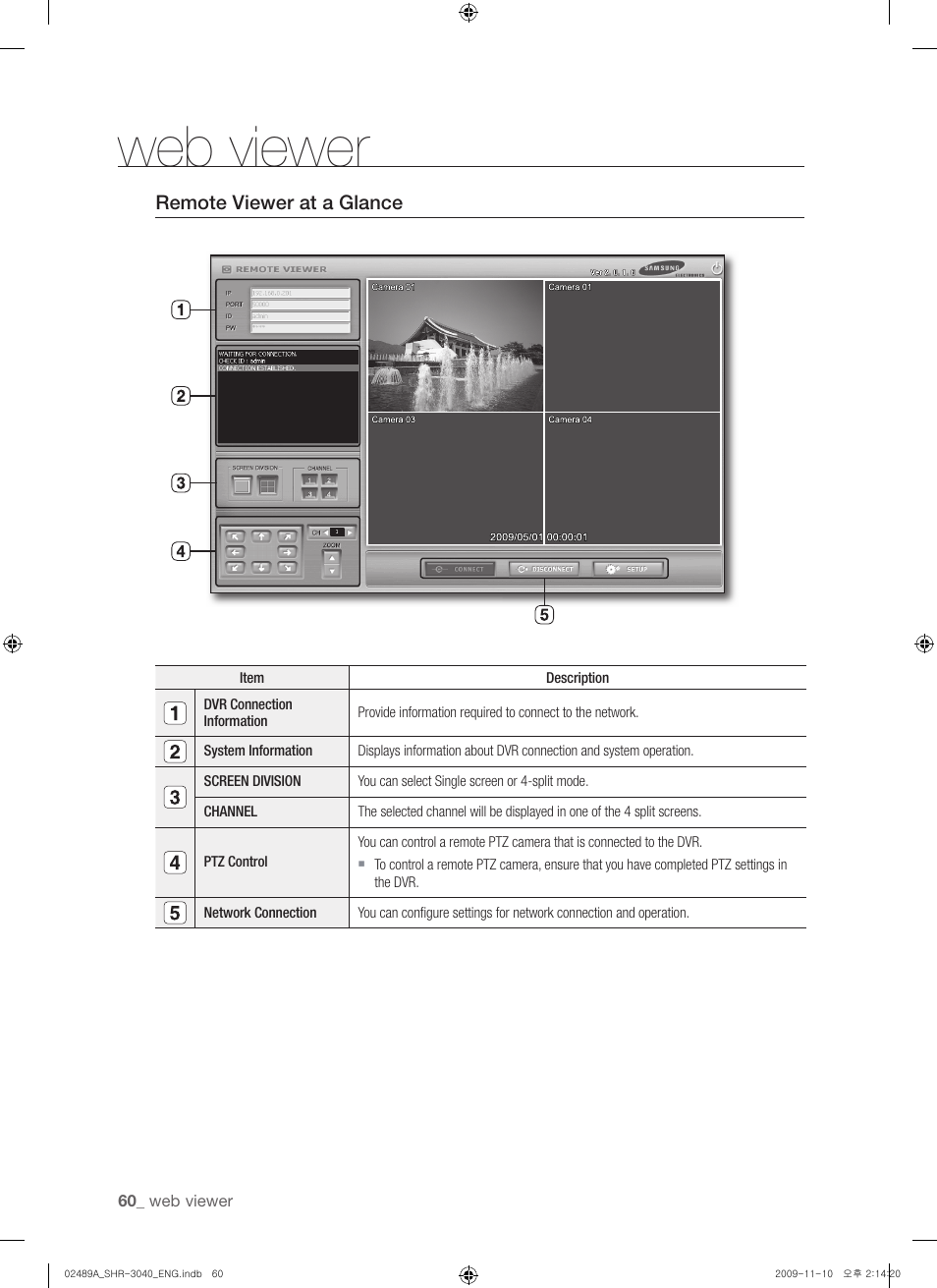 Web viewer | Samsung SHR-3040 User Manual | Page 60 / 68