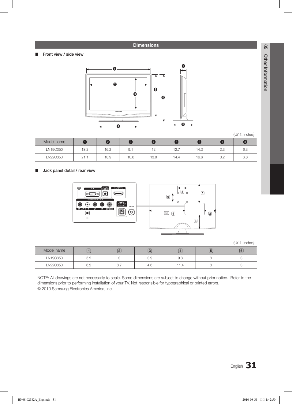 Samsung 350 User Manual | Page 31 / 33