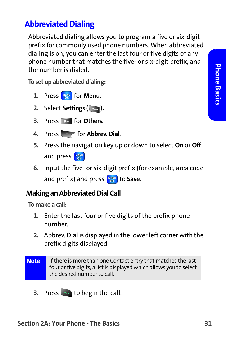 Abbreviated dialing | Samsung A820 User Manual | Page 39 / 239