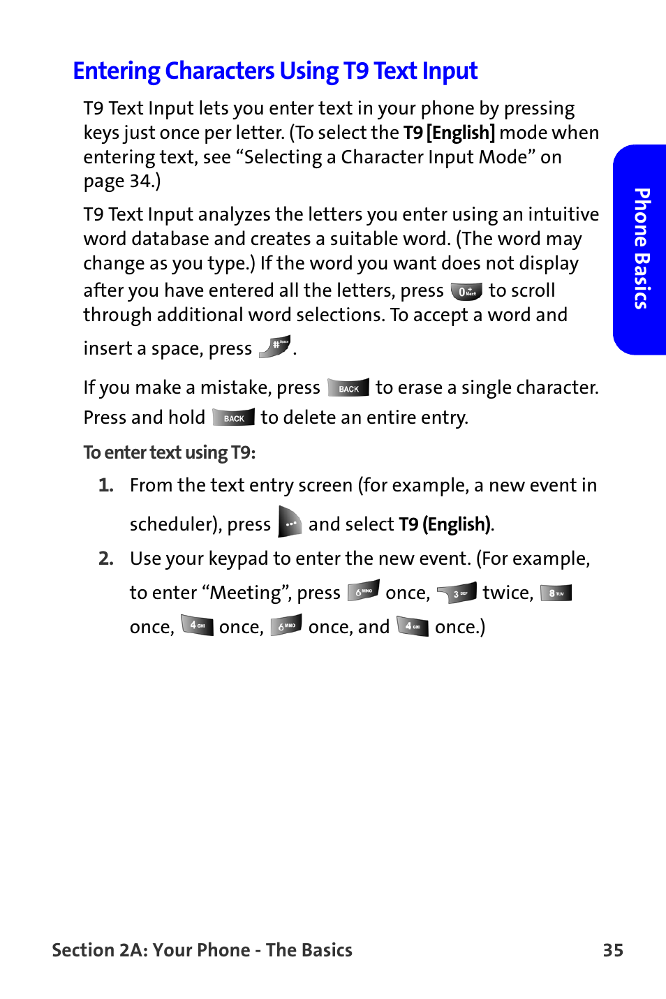 Entering characters using t9 text input | Samsung A820 User Manual | Page 43 / 239