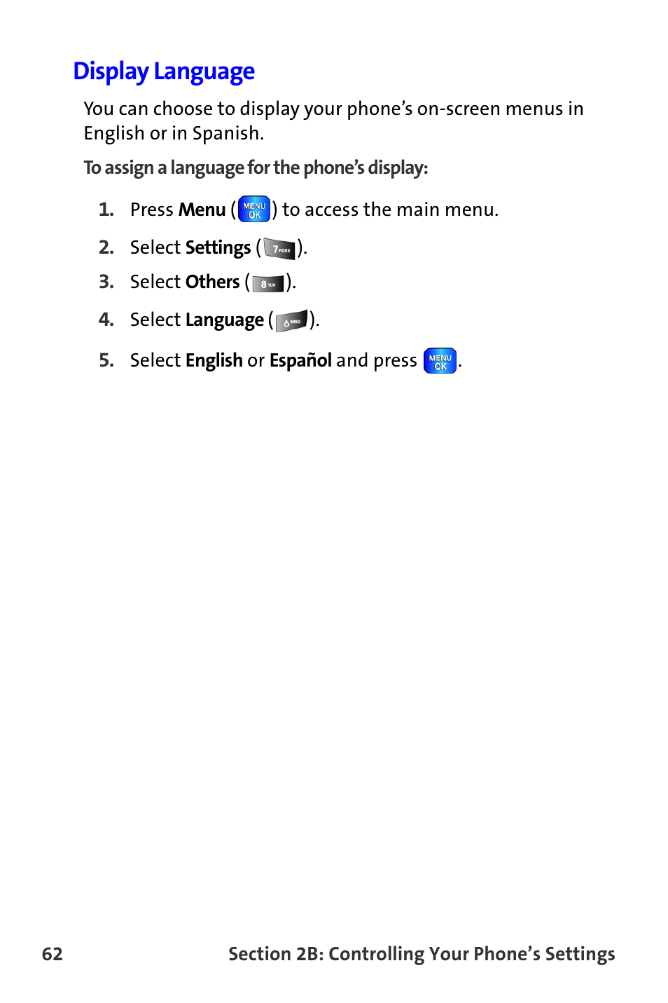 Display language | Samsung A820 User Manual | Page 70 / 239