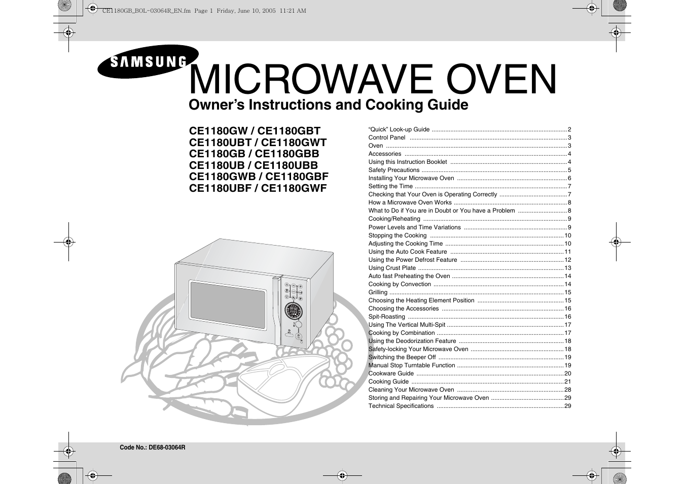 Samsung DE68-03064R User Manual | 32 pages