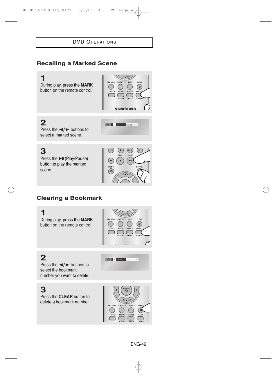 Samsung V6700 User Manual | Page 46 / 90