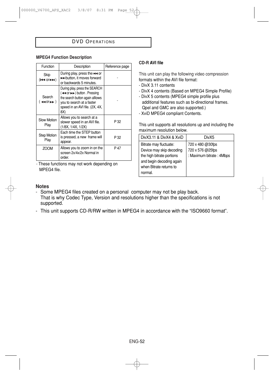 Samsung V6700 User Manual | Page 52 / 90