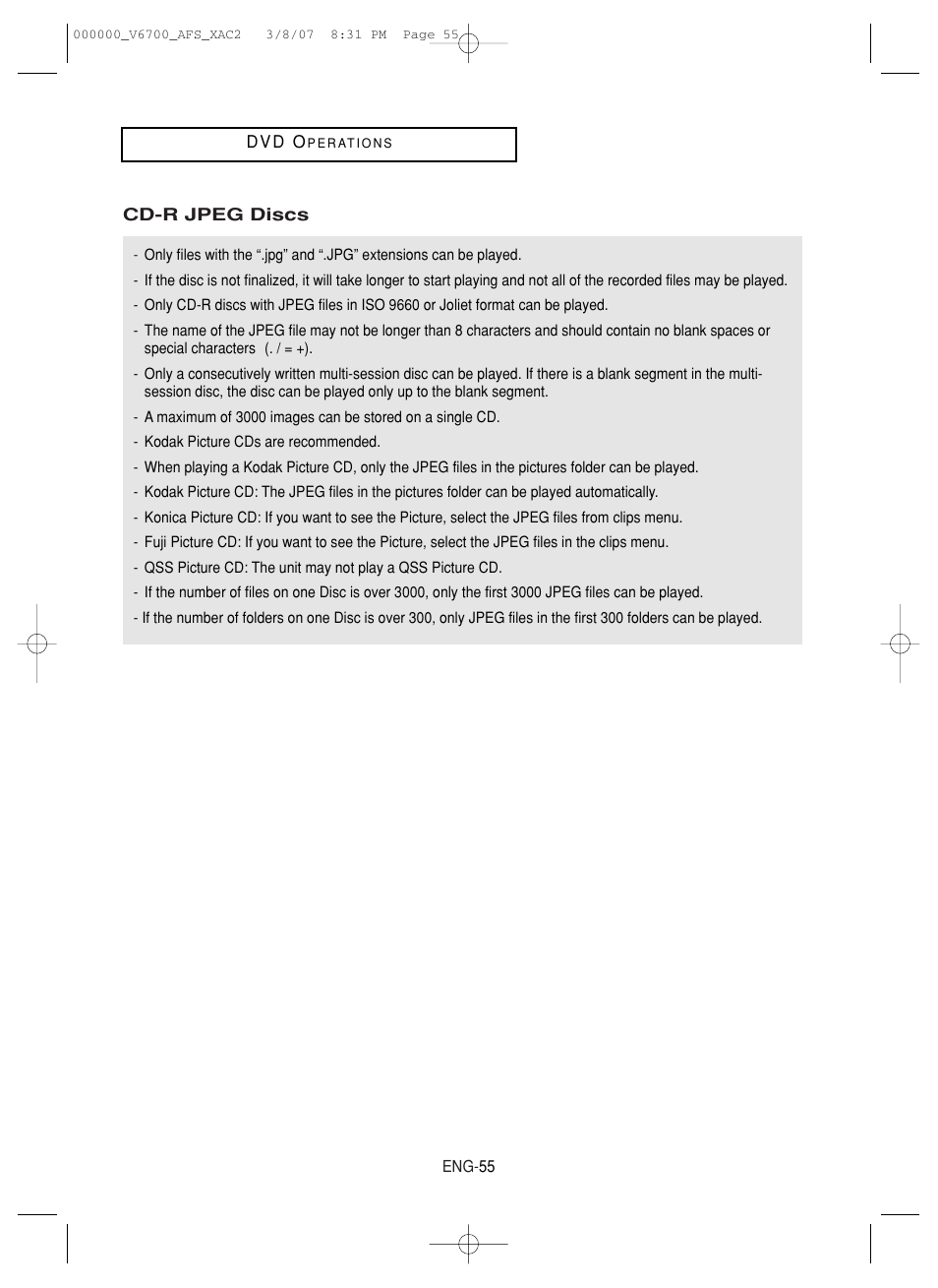 Samsung V6700 User Manual | Page 55 / 90