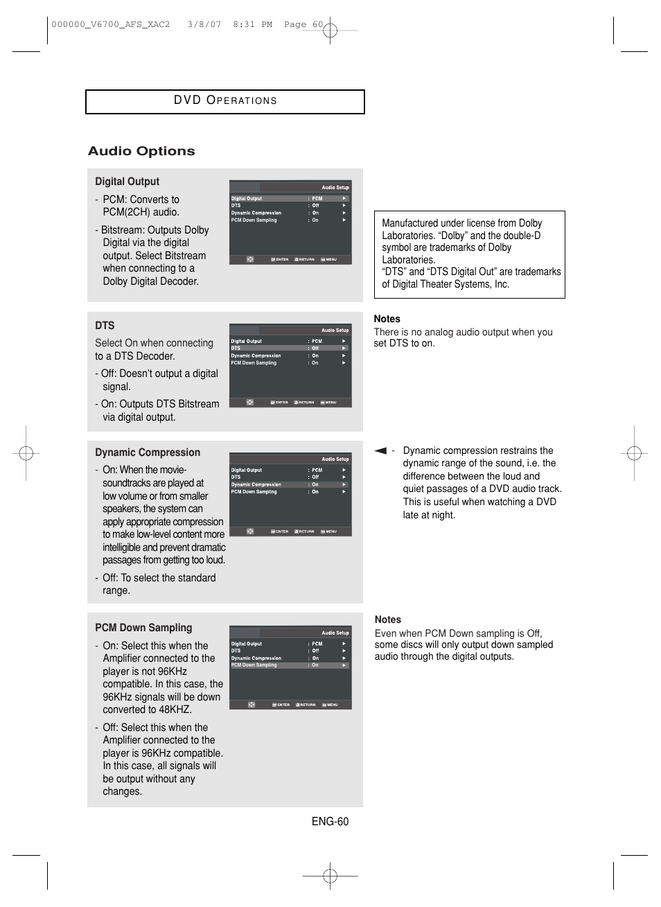Samsung V6700 User Manual | Page 60 / 90