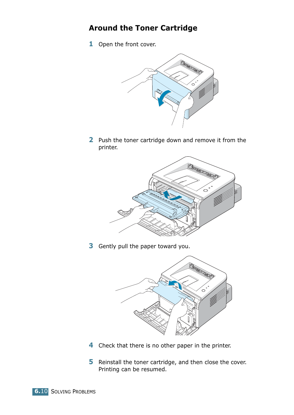 Around the toner cartridge | Samsung ML 1740 User Manual | Page 103 / 150