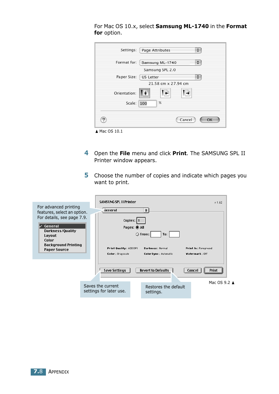 Samsung ML 1740 User Manual | Page 125 / 150