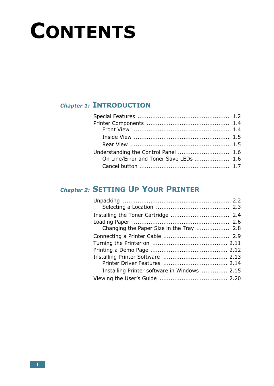 Samsung ML 1740 User Manual | Page 3 / 150