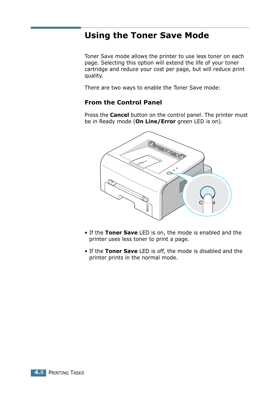 Using the toner save mode | Samsung ML 1740 User Manual | Page 63 / 150