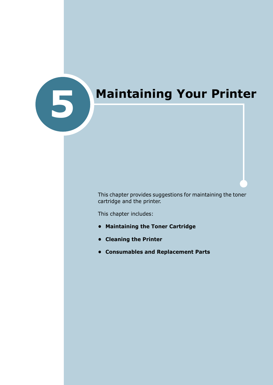 Maintaining your printer, Chapter 5 | Samsung ML 1740 User Manual | Page 86 / 150