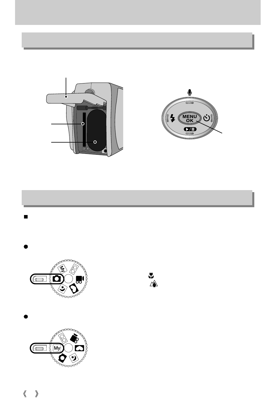 Identification of features, Side/ 5-function button mode dial | Samsung Digimax 301 User Manual | Page 12 / 104