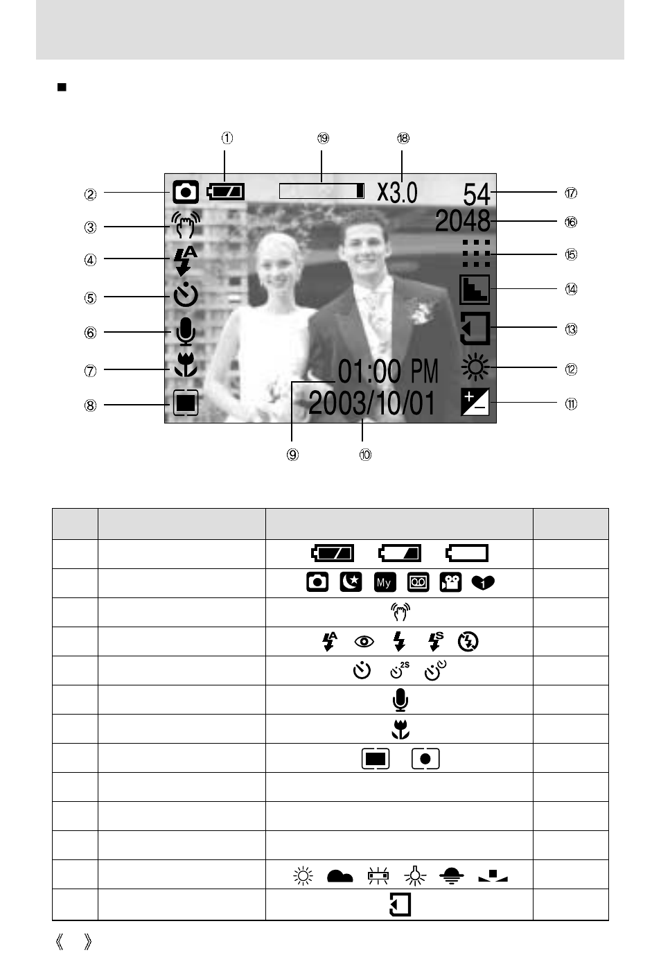 Lcd monitor indicator | Samsung Digimax 301 User Manual | Page 20 / 104