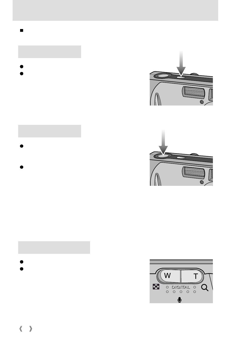 Using the camera buttons to adjust the camera | Samsung Digimax 301 User Manual | Page 24 / 104