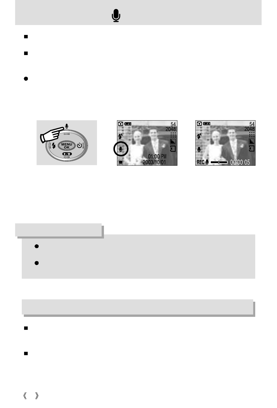 Down button, Information | Samsung Digimax 301 User Manual | Page 26 / 104