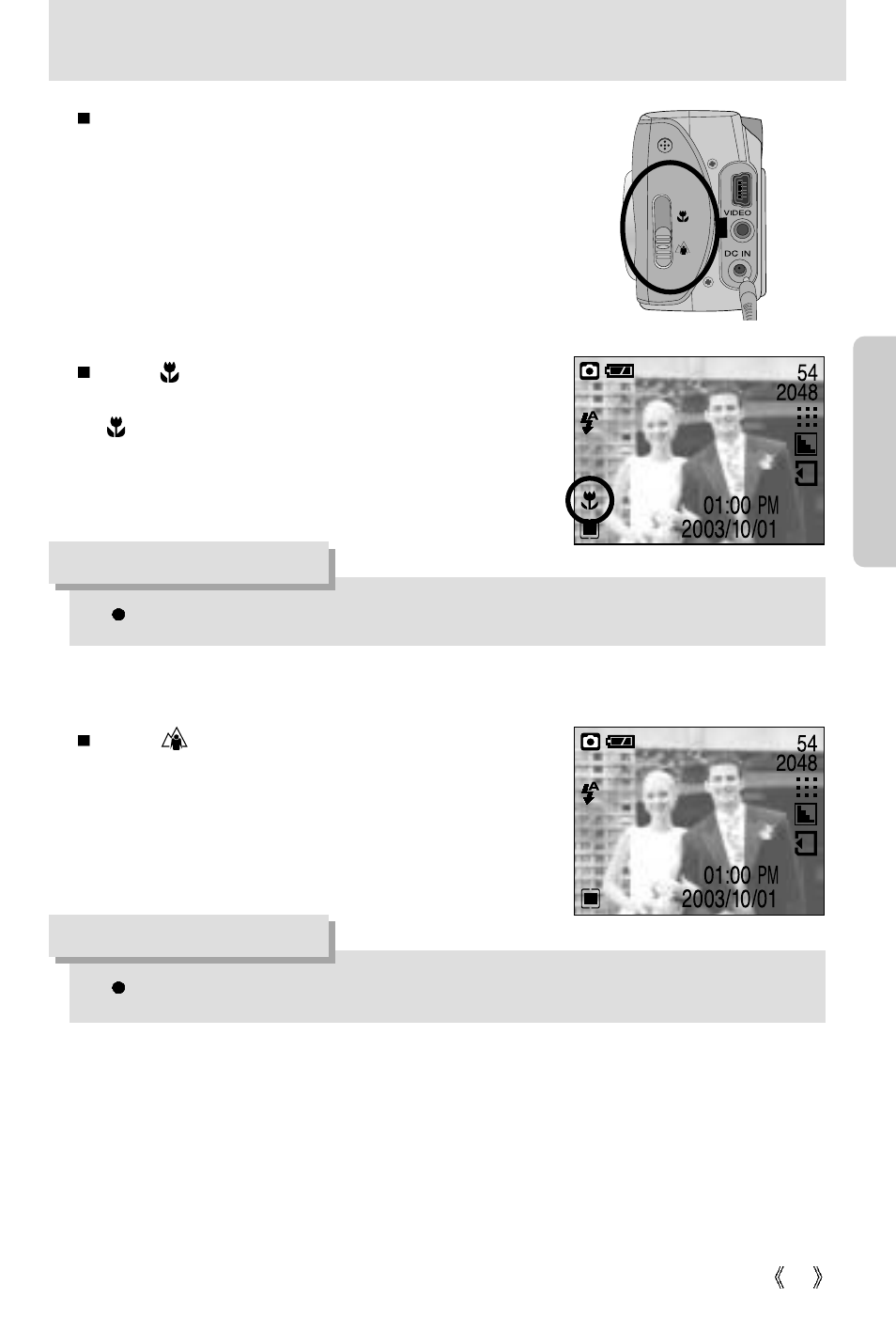 Focus lever, Information | Samsung Digimax 301 User Manual | Page 31 / 104