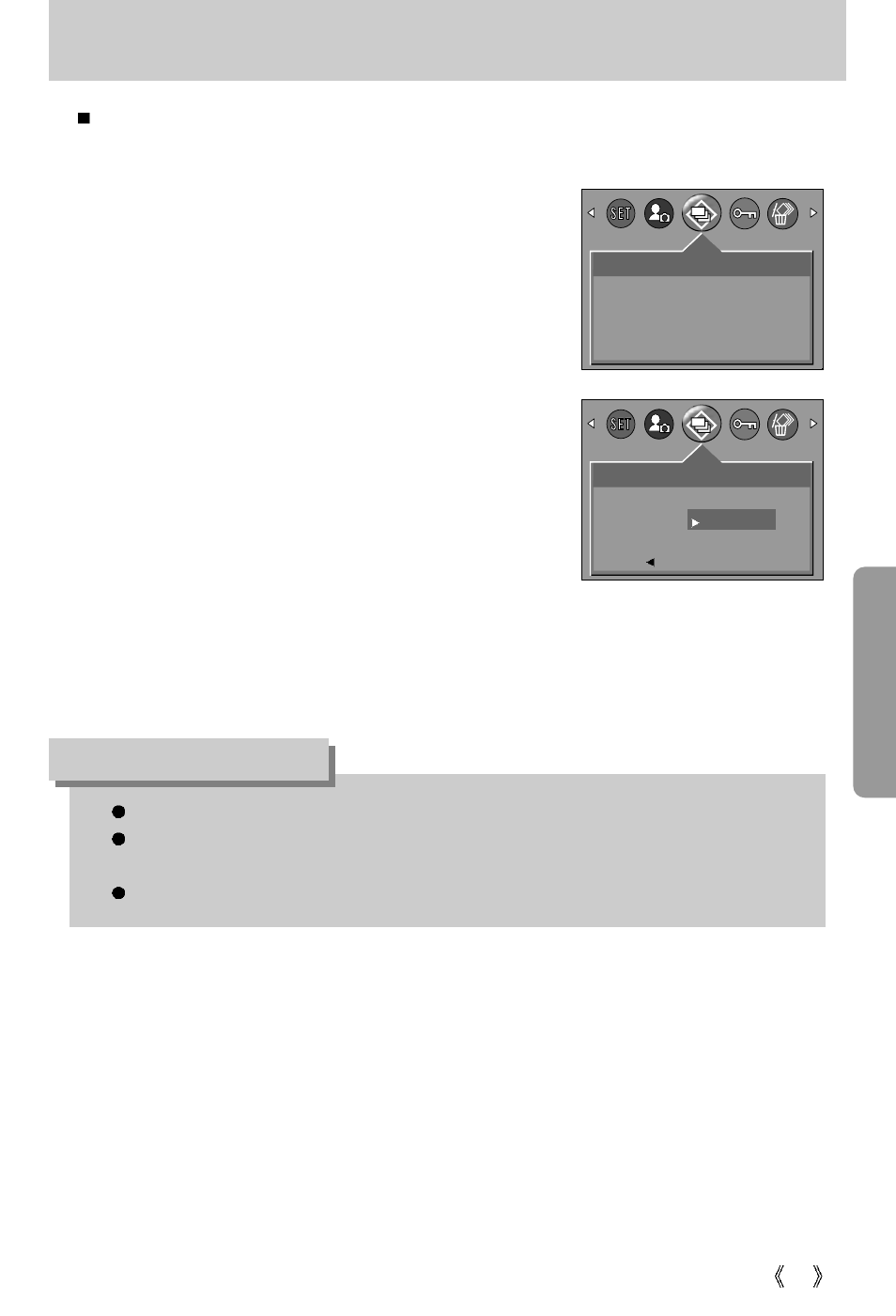Starting the slide show, Information | Samsung Digimax 301 User Manual | Page 49 / 104