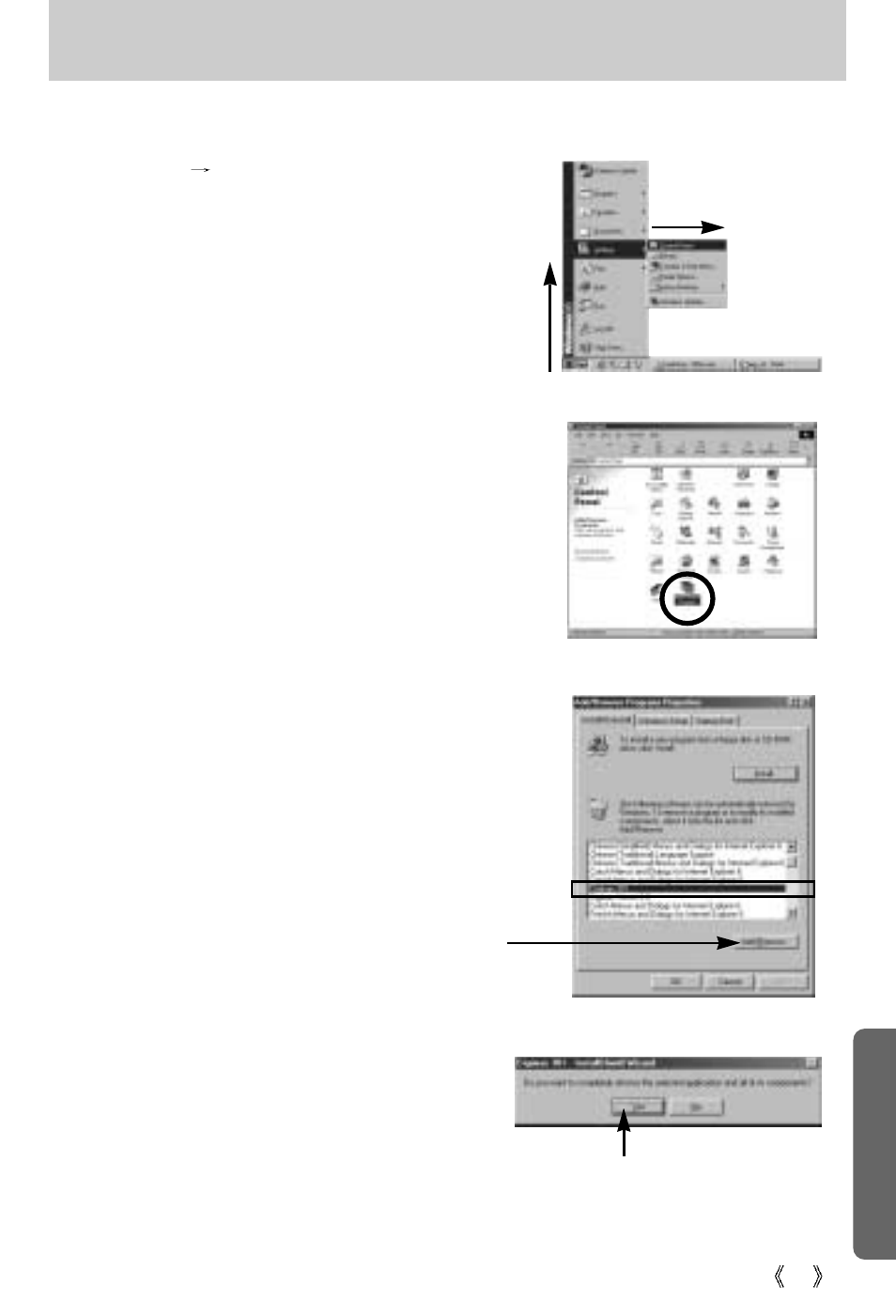 Removing the usb driver for windows 98se | Samsung Digimax 301 User Manual | Page 85 / 104