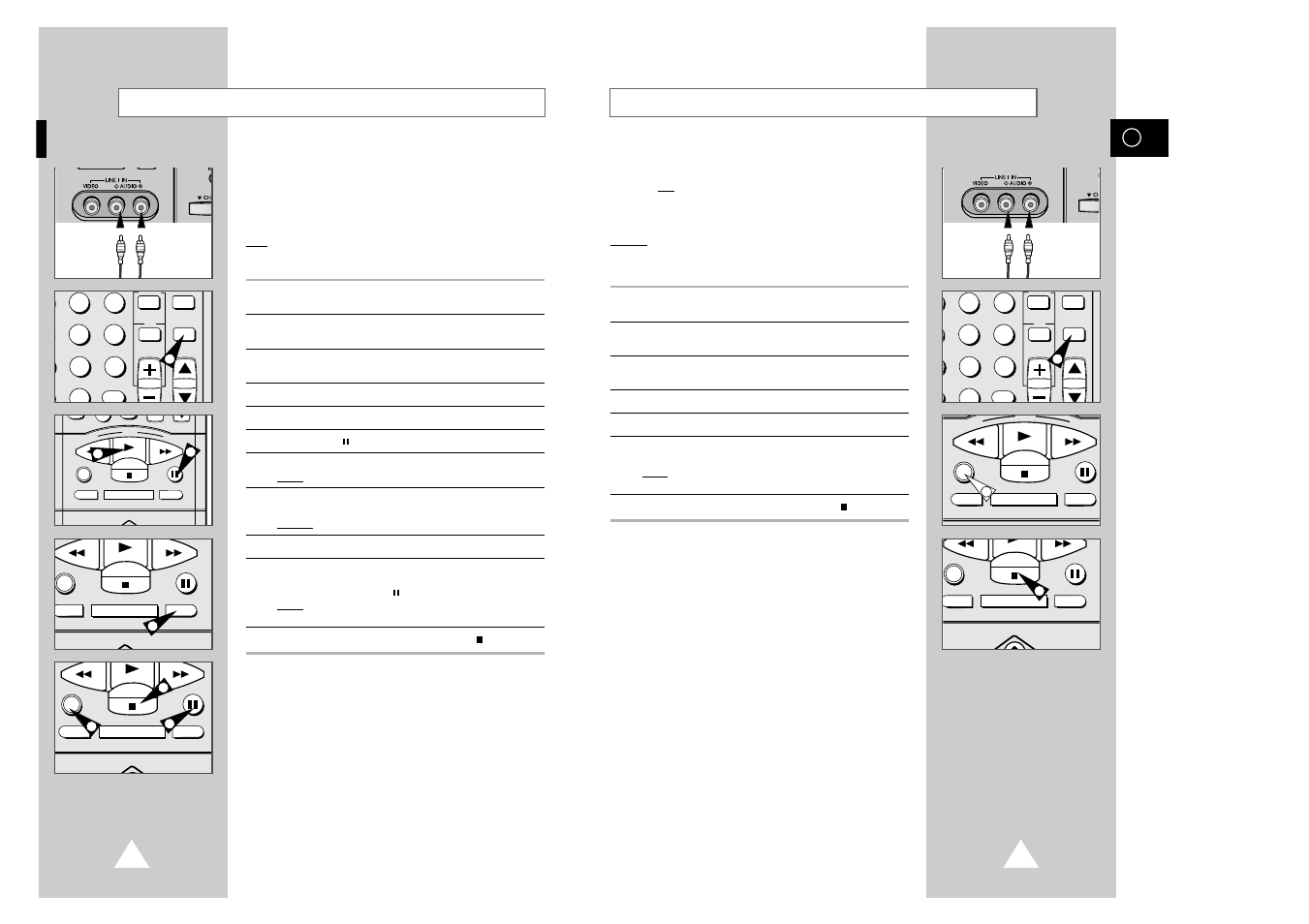 Recording an fm simulcast program, Audio dubbing a pre-recorded cassette | Samsung SV-5000W User Manual | Page 24 / 28