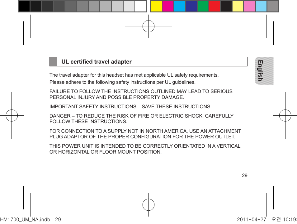 Ul certified travel adapter | Samsung GH68-34355F User Manual | Page 32 / 84