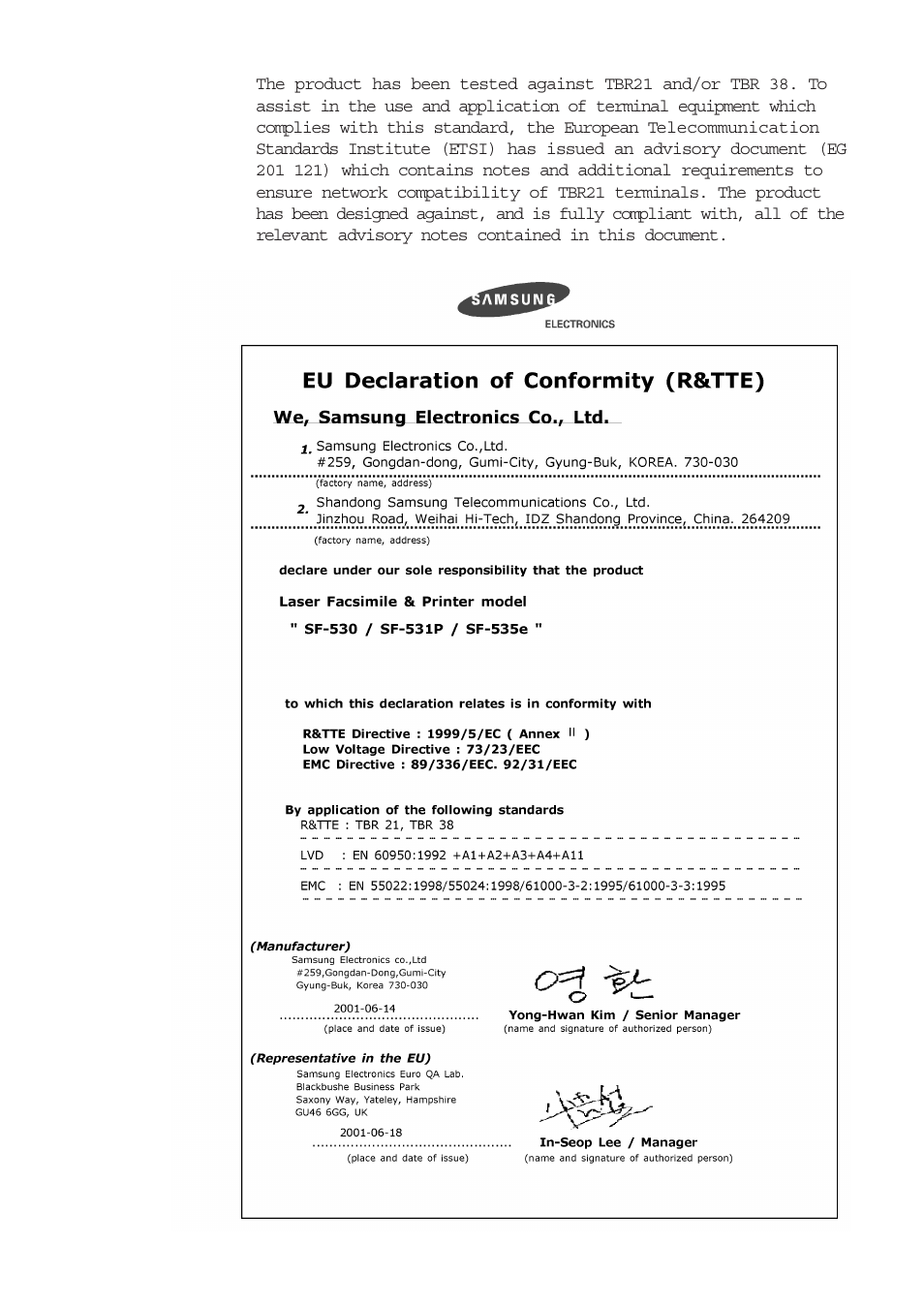 Samsung SF-530 Series User Manual | Page 10 / 167