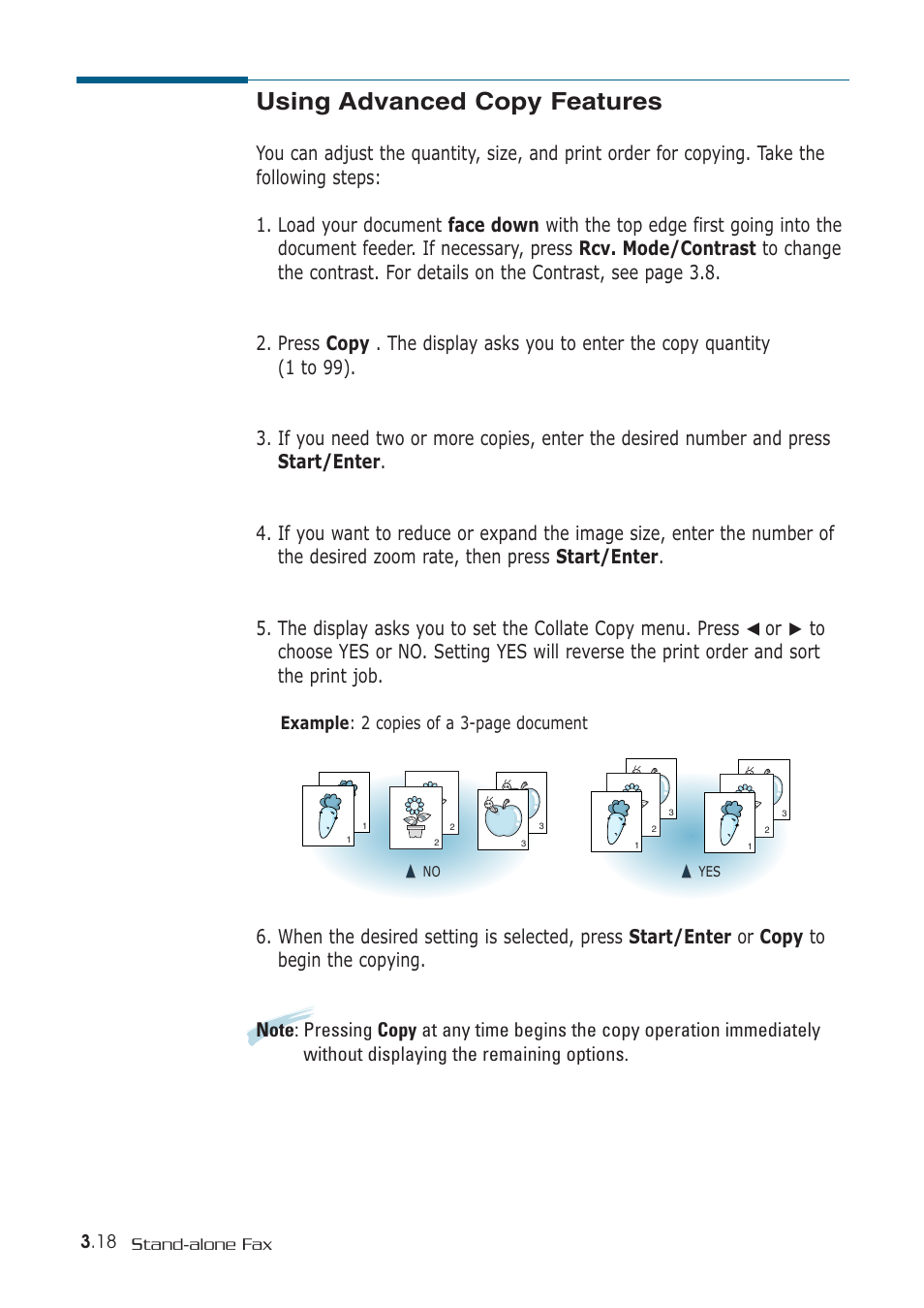 Using advanced copy features | Samsung SF-530 Series User Manual | Page 75 / 167