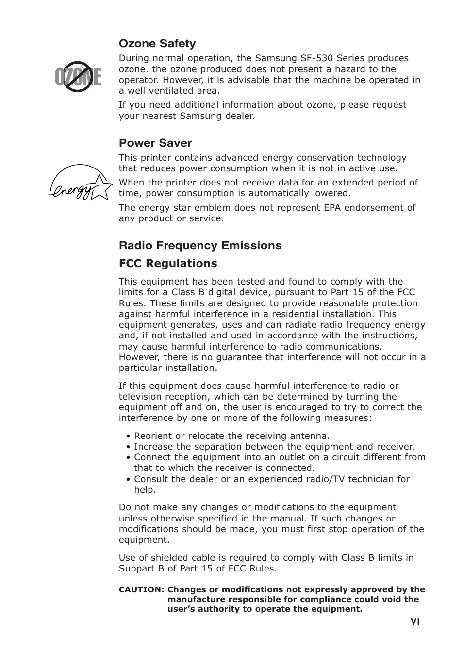 Samsung SF-530 Series User Manual | Page 8 / 167