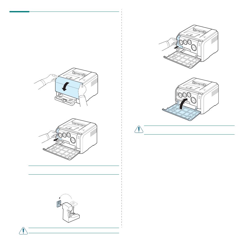 Replacing the waste toner container, Replacing the imaging unit | Samsung CLP-300 Series User Manual | Page 32 / 90