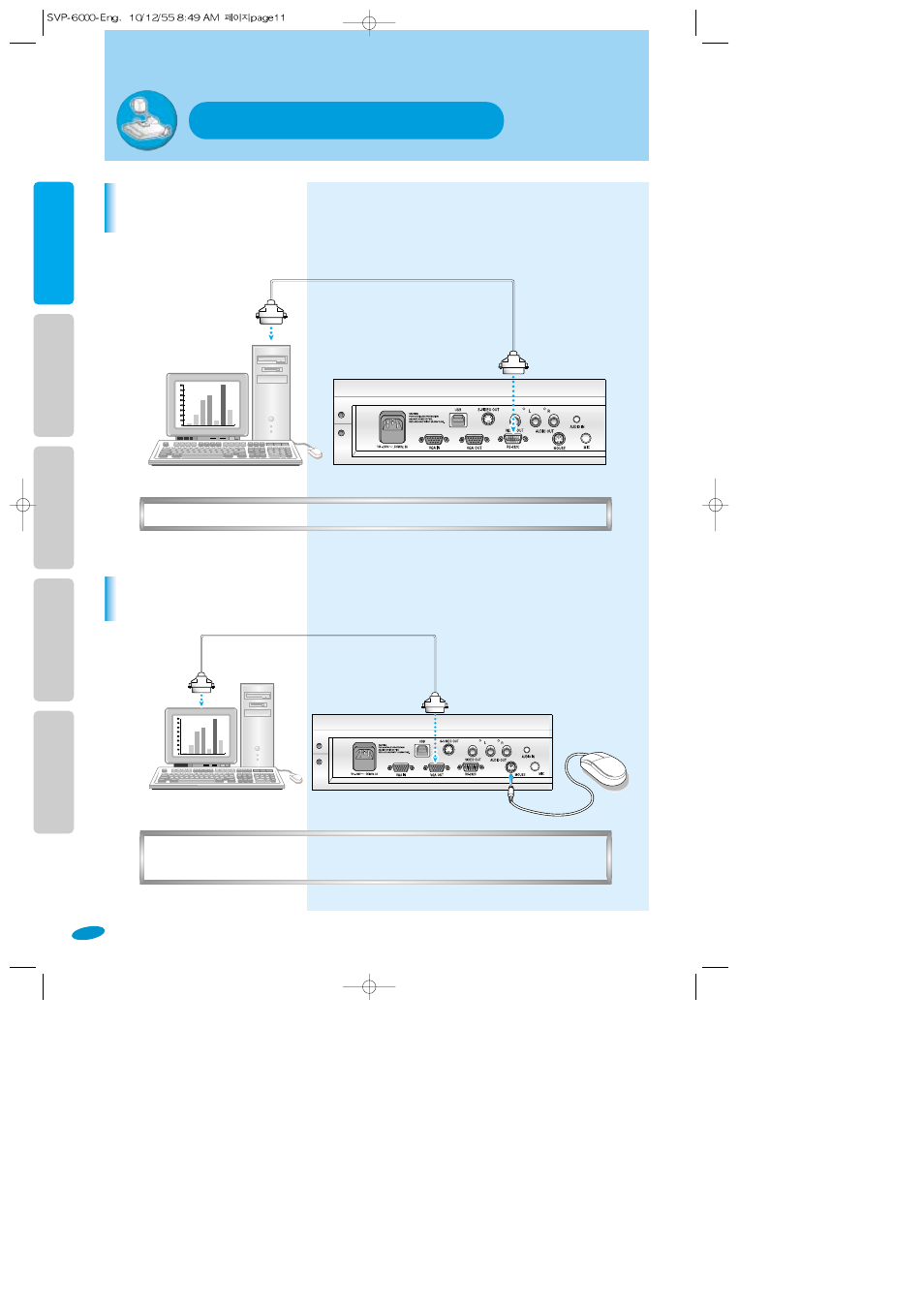 Basic connecting methods | Samsung SVP-6000N/P User Manual | Page 12 / 18