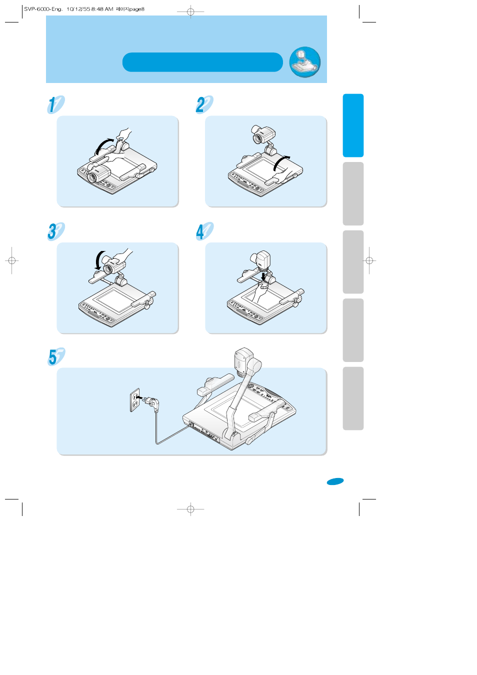 Set preparation | Samsung SVP-6000N/P User Manual | Page 9 / 18
