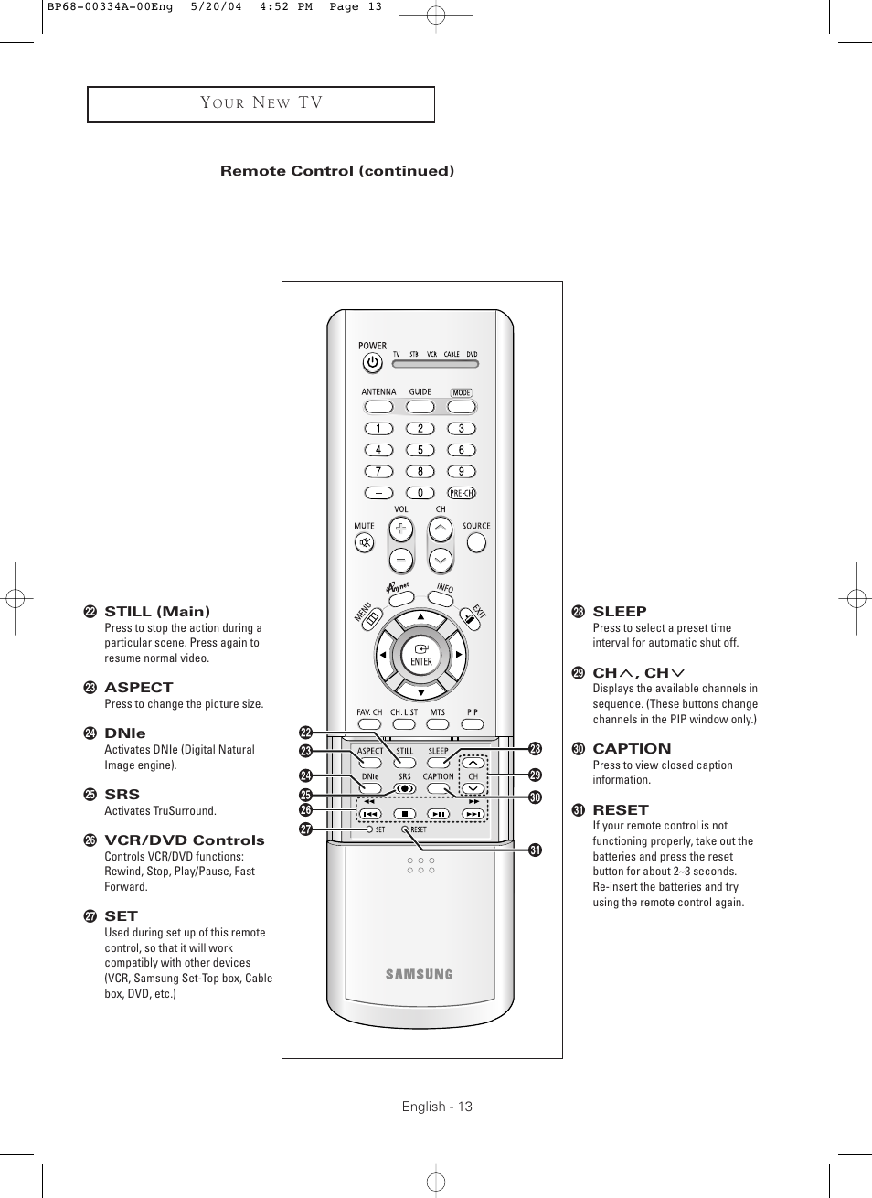 Samsung HC-P5256W User Manual | Page 13 / 79