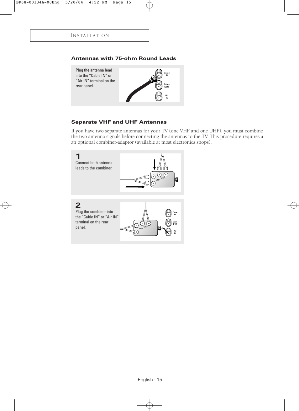 Samsung HC-P5256W User Manual | Page 15 / 79