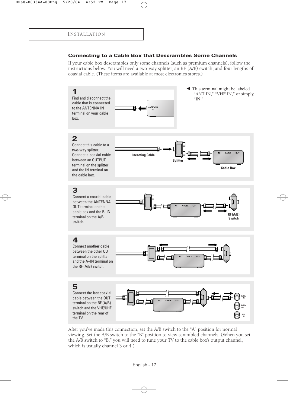 Samsung HC-P5256W User Manual | Page 17 / 79