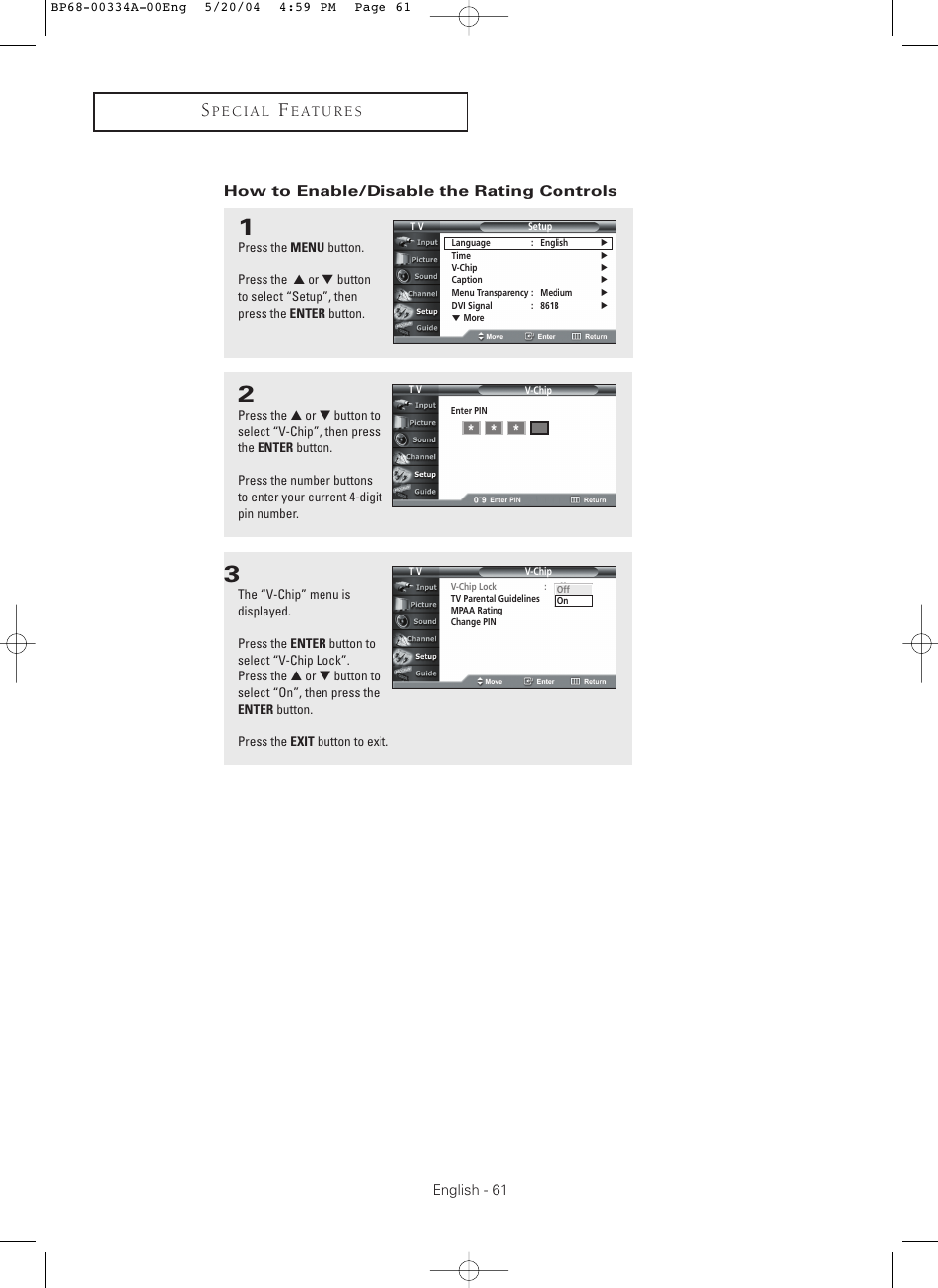 Samsung HC-P5256W User Manual | Page 61 / 79