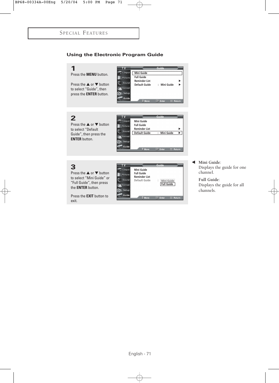 Samsung HC-P5256W User Manual | Page 71 / 79