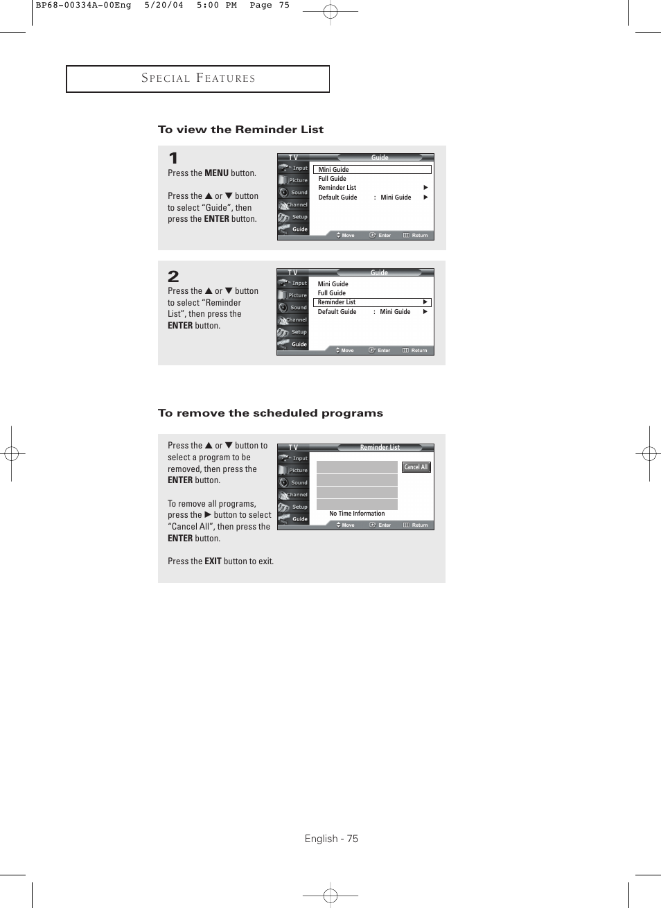 Samsung HC-P5256W User Manual | Page 75 / 79