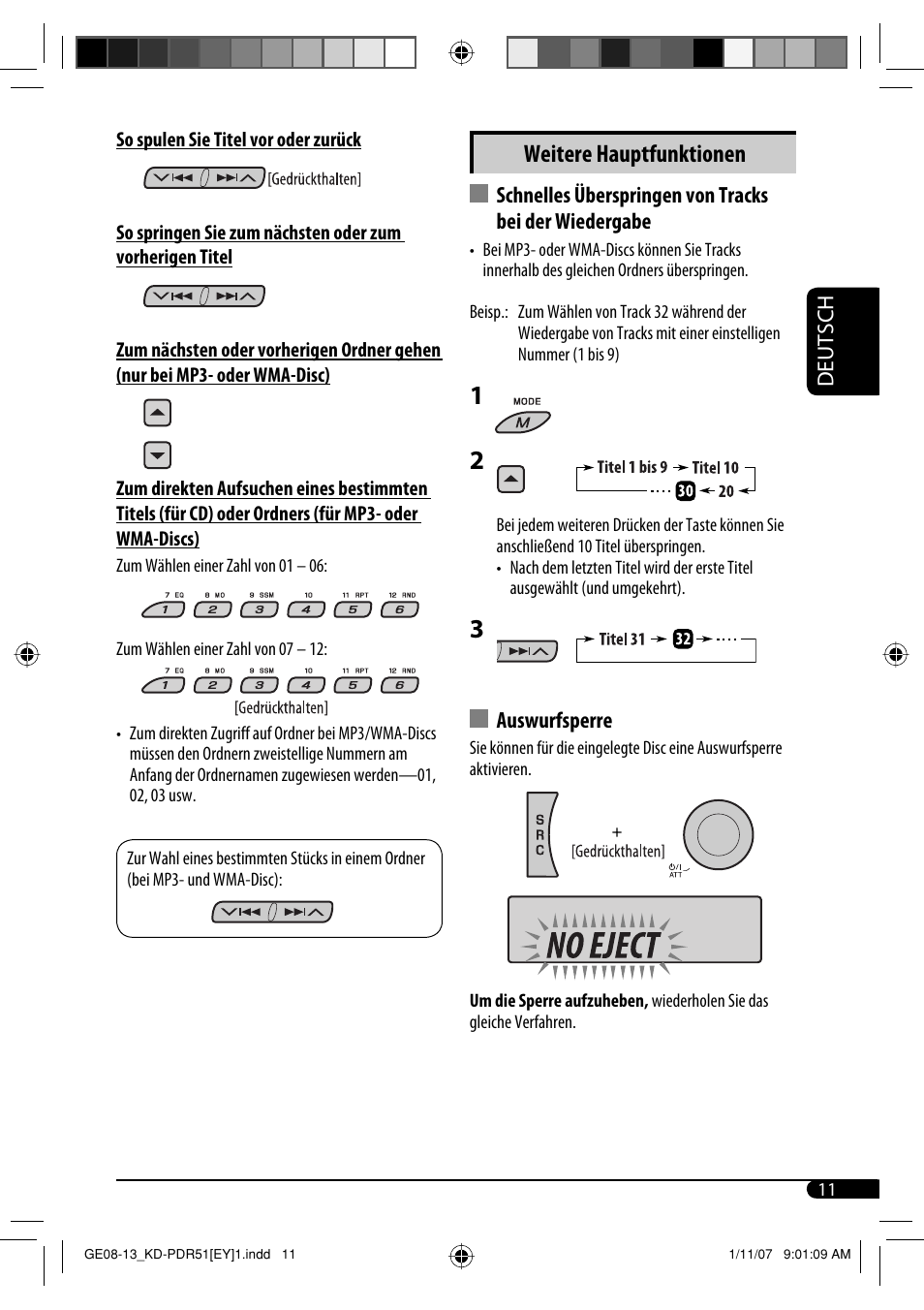 Weitere hauptfunktionen | JVC KD-PDR51 User Manual | Page 35 / 74