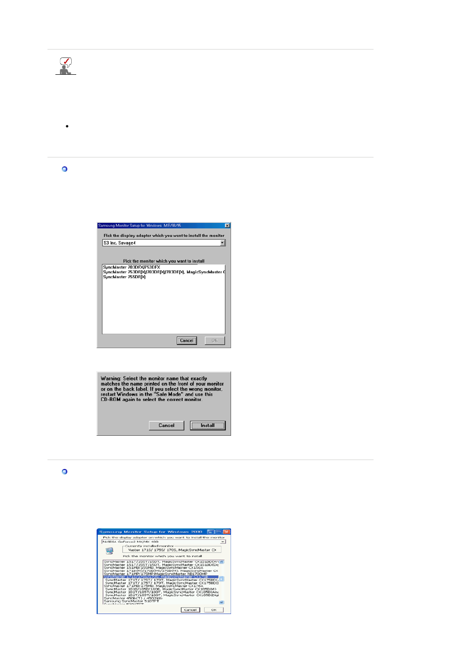 Installing the monitor driver(automatic) | Samsung 205BW User Manual | Page 15 / 60