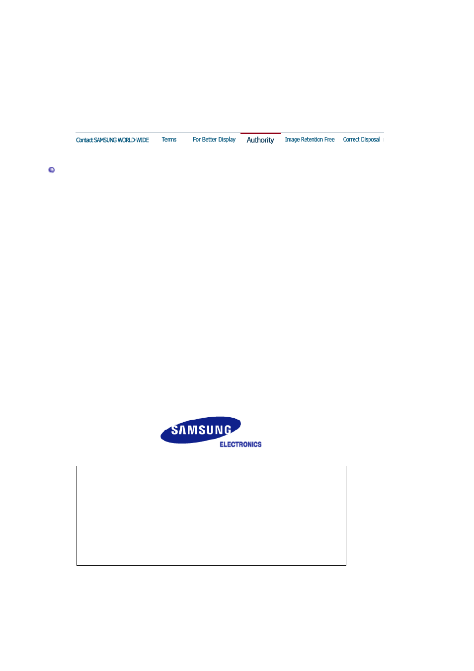Authority | Samsung 205BW User Manual | Page 57 / 60