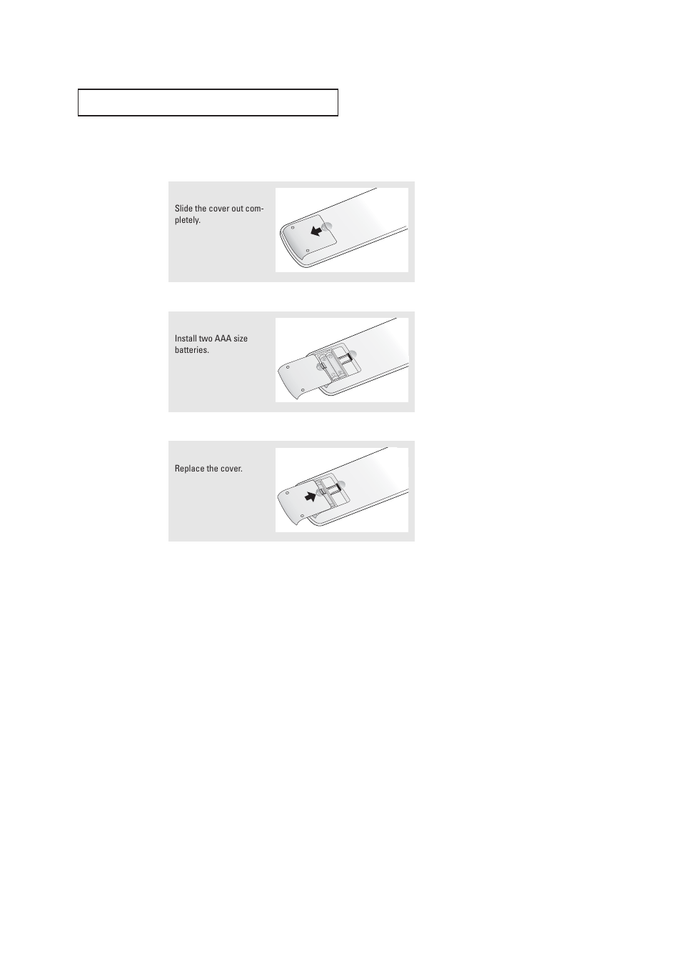 Installing batteries in the remote control | Samsung DynaFlat TX R2765 User Manual | Page 21 / 68