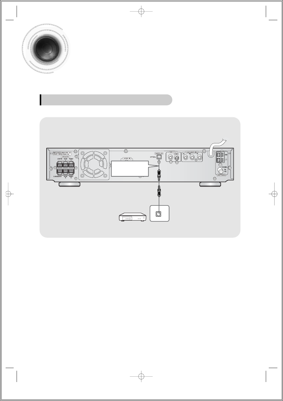 Connecting external components | Samsung HT-DS140 User Manual | Page 18 / 68