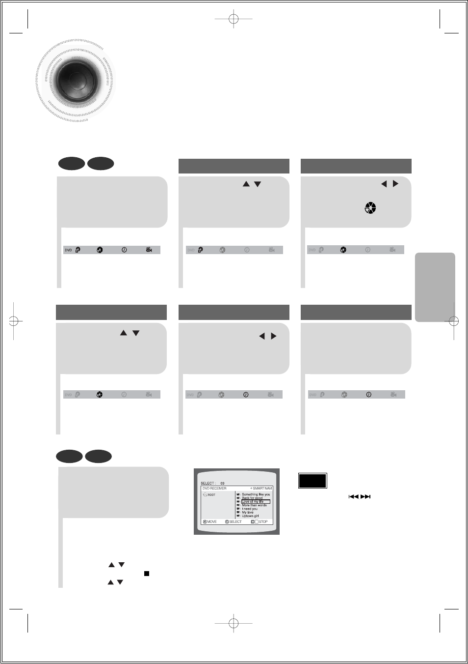 Moving directly to a scene/song, 34 moving directly to a scene/song | Samsung HT-DS140 User Manual | Page 35 / 68